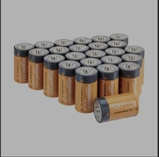Amazon Basics D Cell All-Purpose Alkaline Batteries, 5-Year Shelf Life, 96...