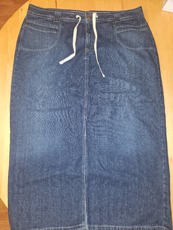 Brand NEW Lane Bryant Venezia Stretch Jean Maxi Skirt 18W
