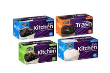 Drawstring trash bags Ultimate Mix Pack - 13 Gal 90ct , 18 Gal 36ct , 30 Ga...