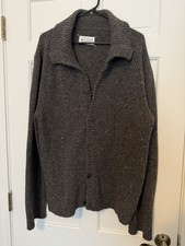 Rare Maison Margiela Grey Cardigan Sweater Men  s XL Made In Italy