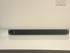 Black 1U 19 in Rack Cable Management Panel Horizontal Finger Duct