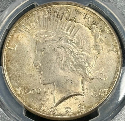 1923-S PCGS MS63 Silver Peace $1 - Light Toning