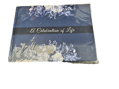 Celebration of Life Guest Book   Funeral Guest Book for Memorial Service 8''x10''
