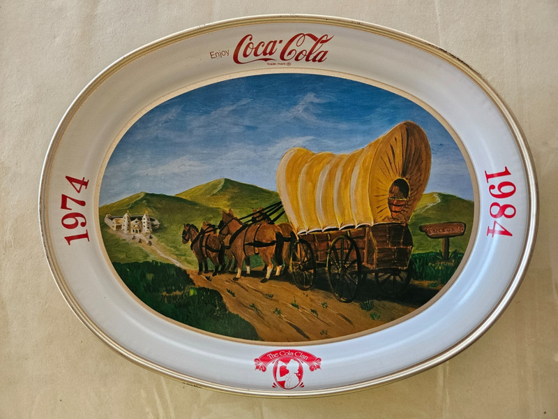 Vintage Coca-Cola 1984 The Cola Clan Tin 10th Anniversary Tray