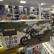 Jetson Horizon Electric Dirt Bike 12in Black Extreme Terrain Tires Rear Susp