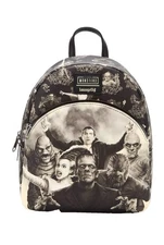 Loungefly Universal Monsters Mini Backpack Movie Monster Characters Sepia Bag