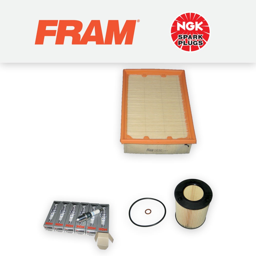 SERVICE KIT for BMW 5 SERIES 523I E39 FRAM OIL AIR FILTERS NGK PLUGS (1995-2000)