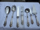 WALLACE VICTORIAN STERLING CASSEROLE BERRY  SERVING SPOON Ladle Cake Fork  Lot 7