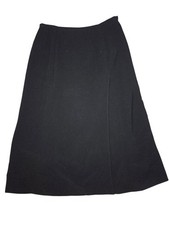 Talbots Vintage Black Midi A-Line Skirt 10 28 Waist