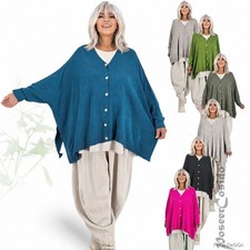 LAGENLOOK Oversize Pullover Pulli Strick-Jack...