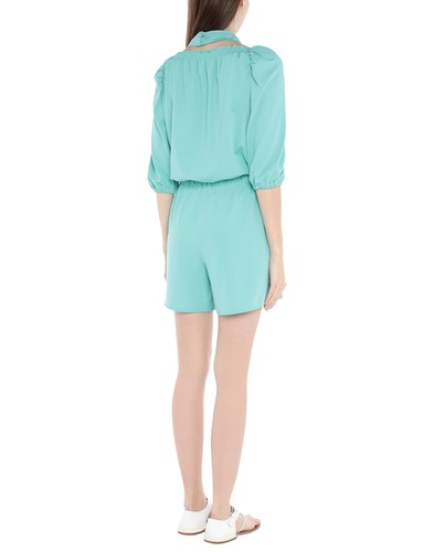 RRP €254 COMPAGNIA ITALIANA Crepe Playsuit IT42 US6 UK10 M Blue Made in Italy - Foto 2 di 3