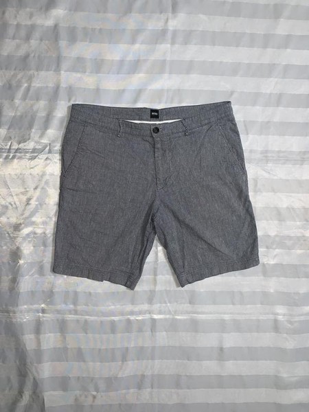Men Hugo Boss Shorts Grey Cotton L #8G1H