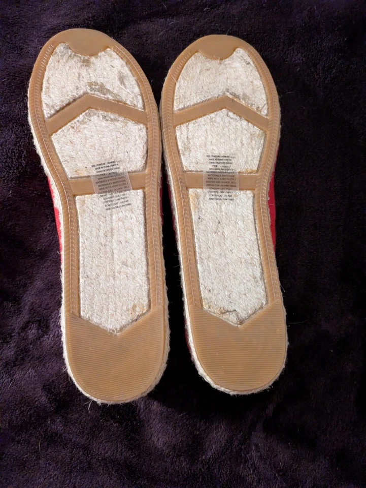 CUSHION WALK By Avon sz 11 Canvas shoes Nautical  Espadrille - Image 3 of 4