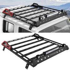 Roof Rack Cargo Carrier For 2007-24 Jeep Wrangler Jk Jl Unlimited Gladiator Jt