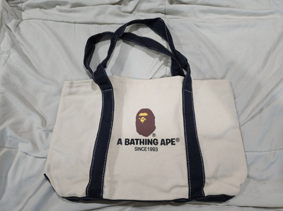 BAPE 帆布托特包 A Bathing Ape AAPEE Supreme 肩部侧腰-
