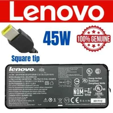 Genuine Lenovo 45W Square Tip AC Adapter Charger ThinkPad T470 T550 T560 T460s