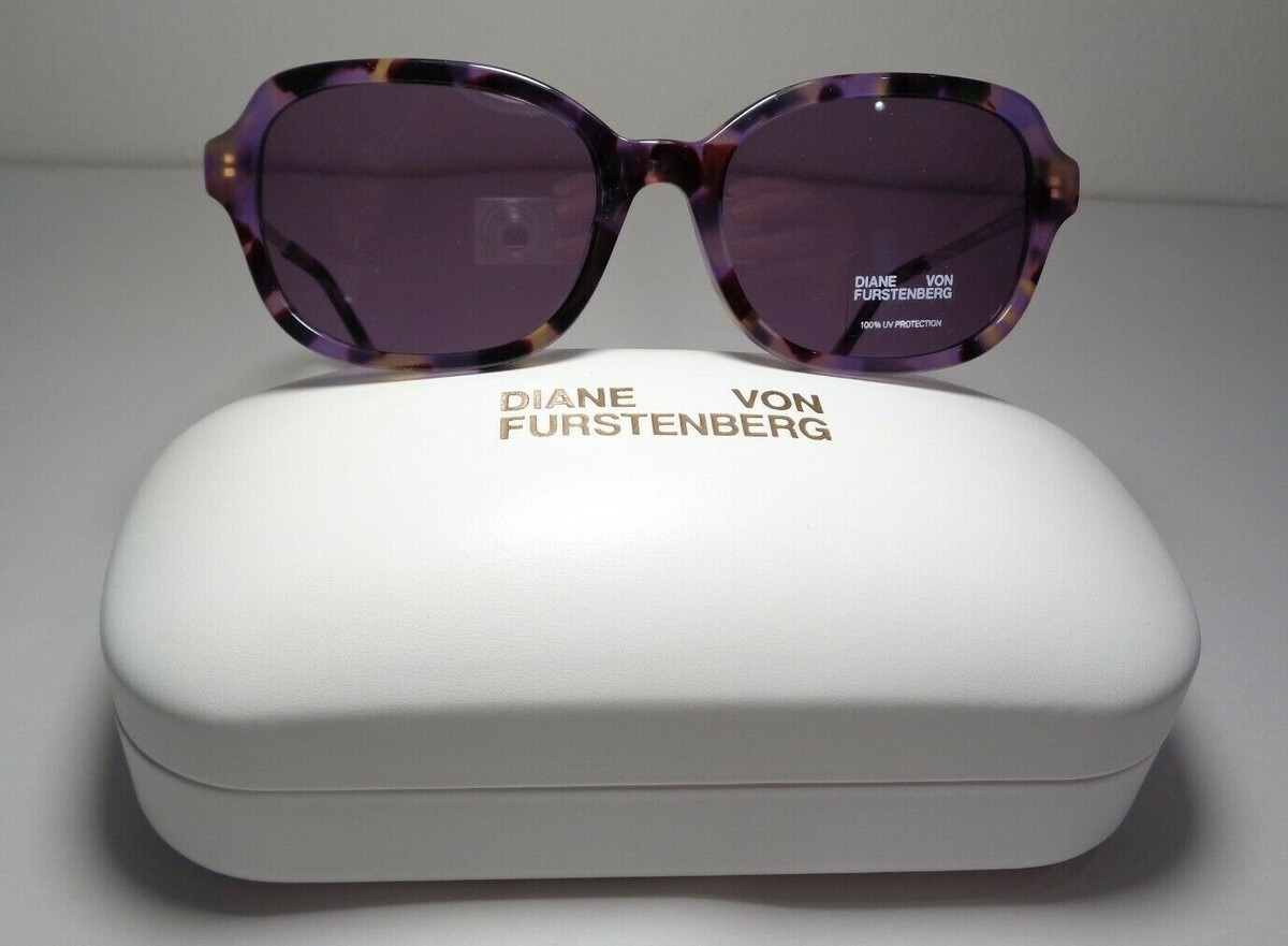 Diane von Furstenberg DVF685S New Sunglasses Diane von Furstenberg DVF685S Purple Tortoise New Women main image 3