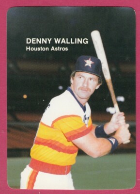 1985 Mothers Cookies # 5 Denny Walling -- Astros