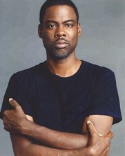 Chris Rock signed 8x10 photo - Comedian, Actor, Madagascar, Head of State