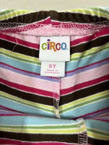 Circo Girl’s Ruffled Tank Top & Striped Legging Set, Size 5T - Picture 9 of 11