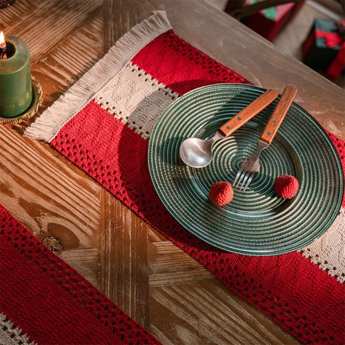 Table Runner Placemat Table Cloth Cover Christmas Party Home Dining Room Decor - Picture 5 of 45