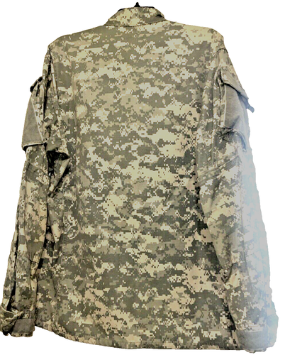 US Military Combat Fatigue Mens Large Digital Camo ACU Jacket Long Sleeve - Picture 6 of 10