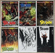Spawn 350 NM - NM/ Mint High Grade Variant 6 Cover Set McFarlane Collection Lot
