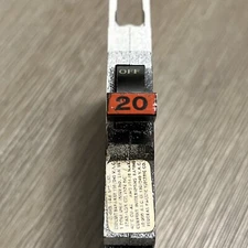 Federal Pacific FPE Stab-Lok Breaker - 1 Pole - 20 Amp - 120V - Thin - TESTED