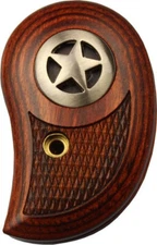 Bond Arms BARWSS Standard Rosewood Grip Checkered with Silver Star