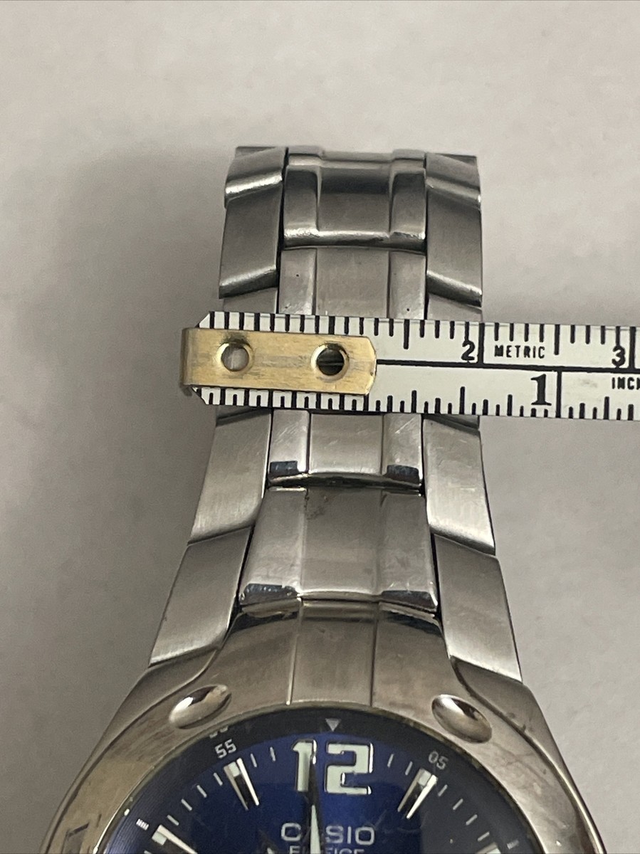 EDIFICE CASIO 腕時計 Casio Watch Edifice WR100m EF106 2719 Navy Blue Face Stainless