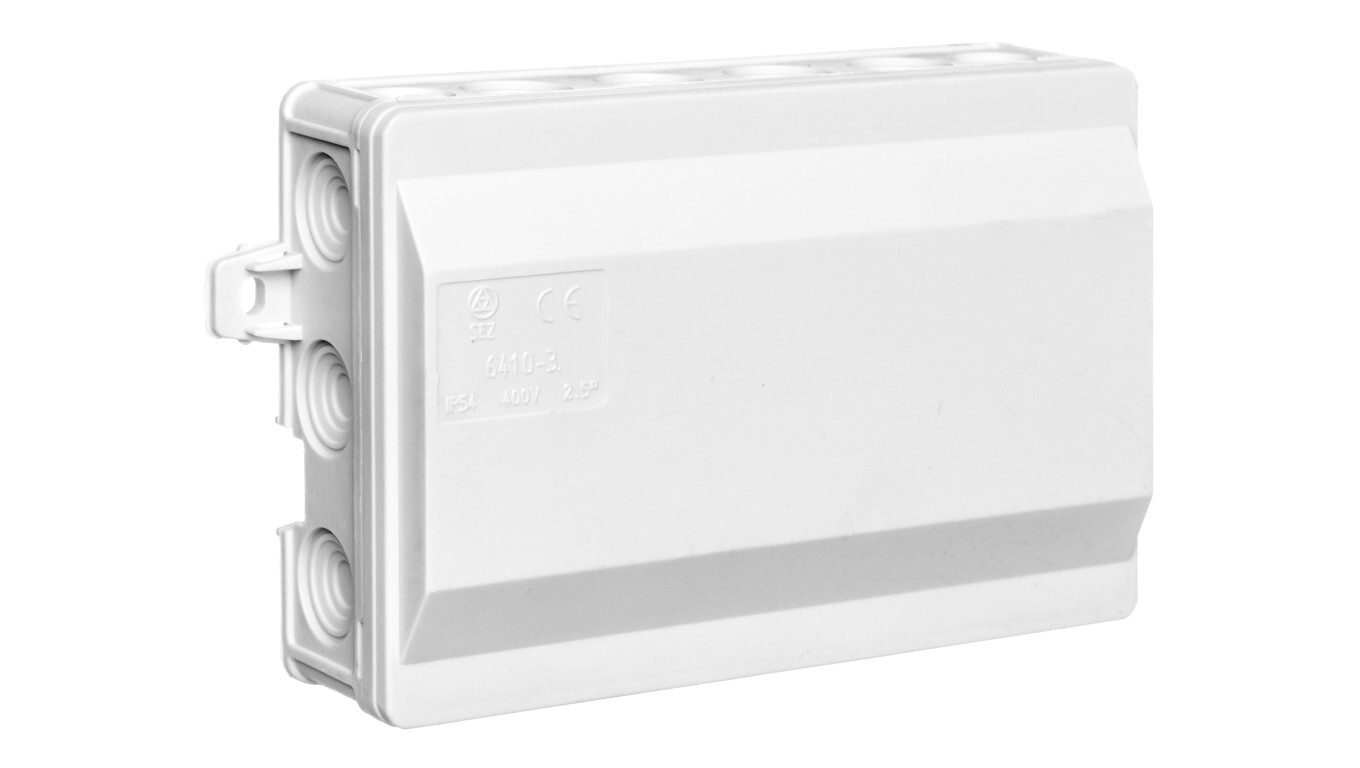 Surface-mounted junction box 18-way 135x90x40 Click IP54 gray 6410-30 /T2UK