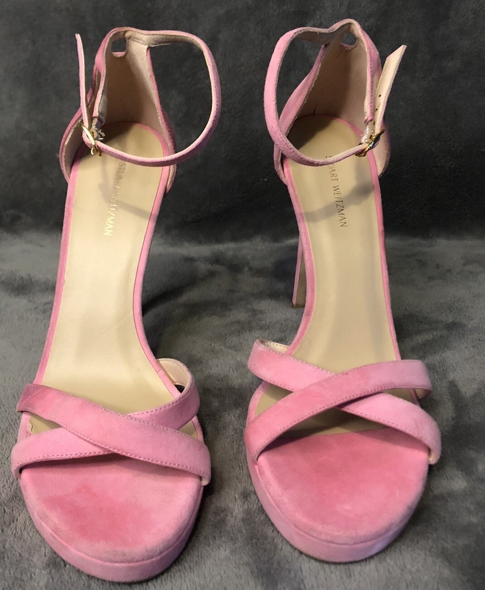 サンダル・ミュール STUART WEITZMAN 'Nudist' sandals Pink Stuart Weitzman Nudist Disco Sandals | Pink | FARFETCH