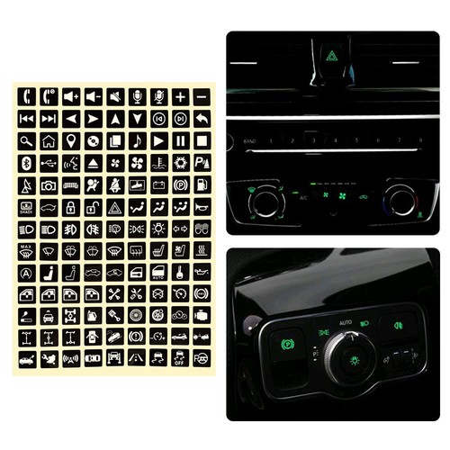 Luminous Sticker Panel Button Rocker Switch Label Decal Car Interior Accessories - Picture 7 of 14