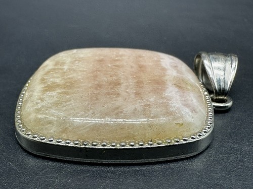 Sterling Silber Rhodonit Edelstein rosa Naturstein Anhänger - Bild 6 von 9