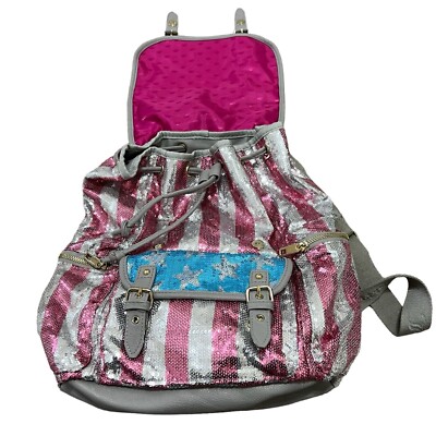 Juicy Couture Sequined Backpack American Flag Stars Striped  display picture 1