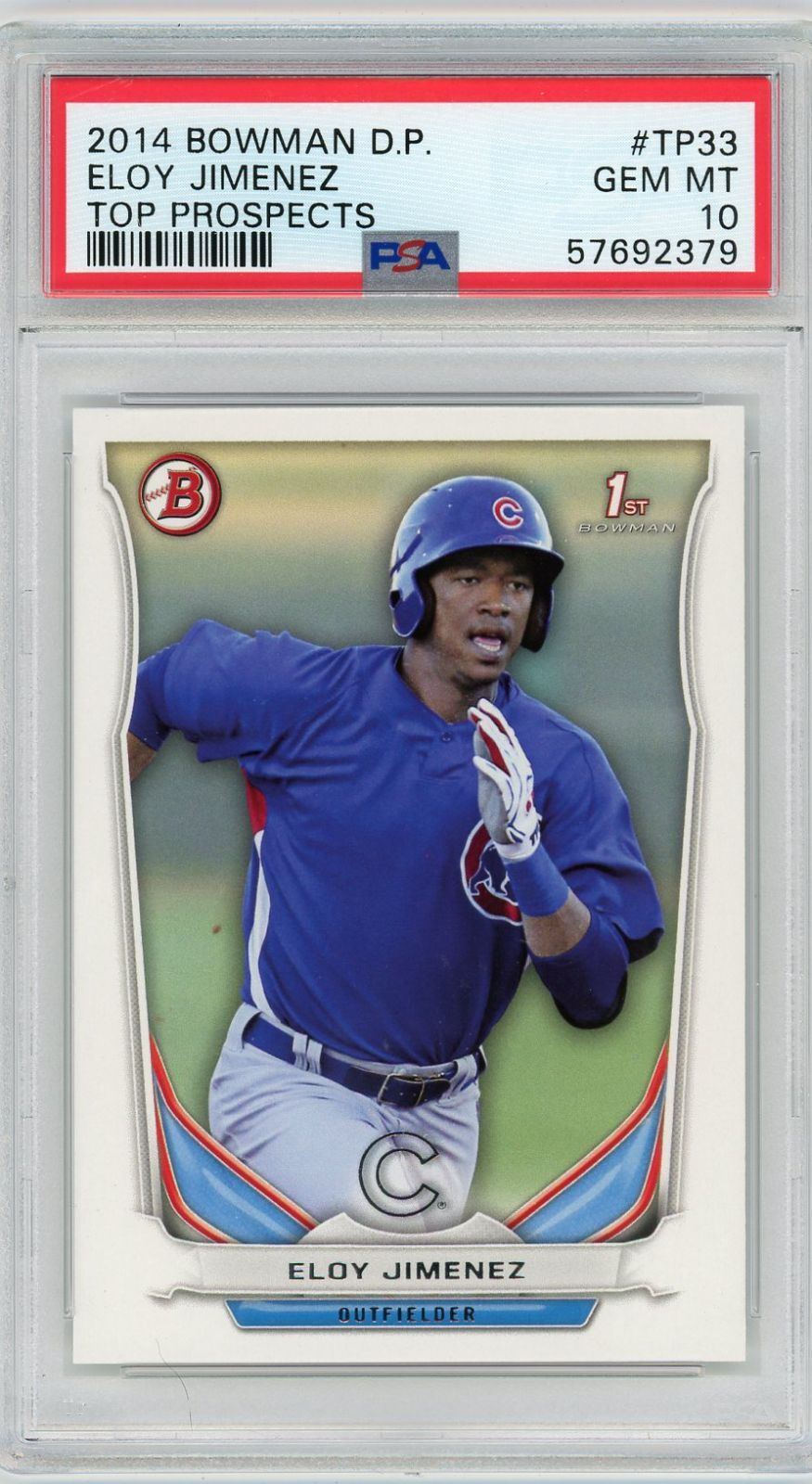 2014 Bowman Draft Picks ELOY JIMENEZ #TP33 - Top Prospects - PSA 10