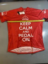 ScudoPro keep calm and pedal on cycling jersey 2XL XXL (8589-8)