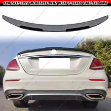 Fit 17-23 BENZ E-Class W213 E43 Gloss Black Rear Trunk Spoiler Wing AMG Style