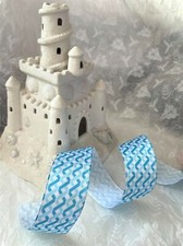 SURF WAVES Sommer Urlaub blau auf weiß - Lux...