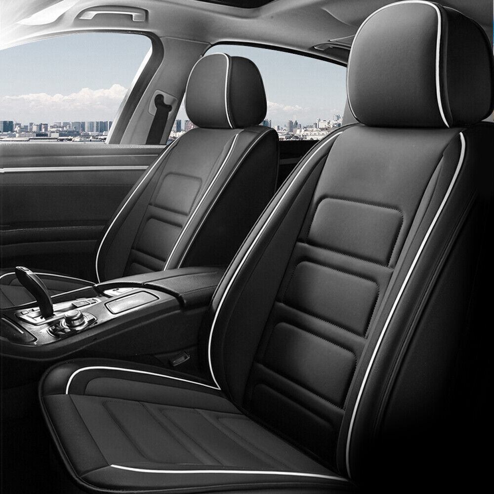 For Mitsubishi Mirage 2015-2023 Car Seat Cover Faux  Leather Front Rear Full Set