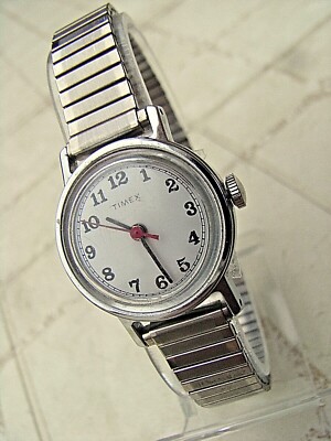 ALTE TIMEX MECHANISCHE DAMEN MIT AUSZIEHBAREM ARM AUS DEN 60ER JAHREN,