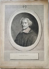 DELAUNOY ? 18th century ENGRAVING PORTRAIT