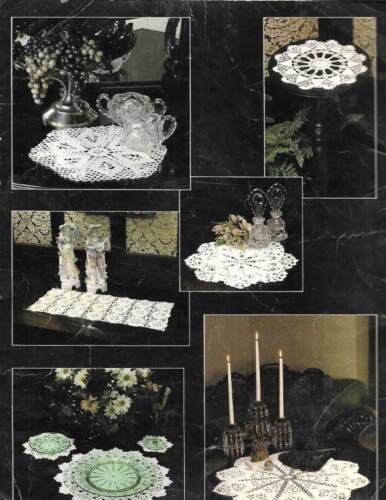 OOP!!! CROCHETED DOILIES & PLACEMATS BEAUTIFUL DESIGNS - Picture 2 of 2