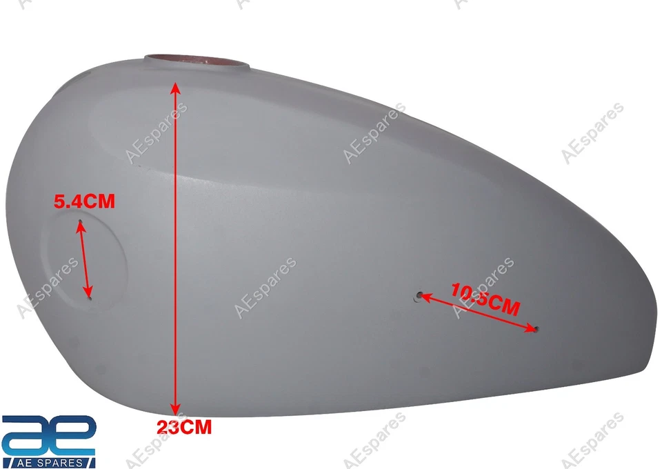 Fits Ariel Red Hunter Nh 350 1956 Fuel Petrol Gas Tank Steel Primer Coated @US - Image 3 of 4