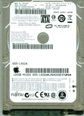 NEW Fujitsu MHY2120BH 120GB SATA 2.5in 9.5MM Hard Drive NOS USA Seller