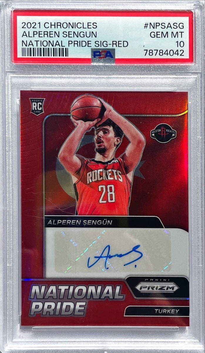 2021-22 Chronicles Prizm Alperen Sengun National Pride Red Rookie
