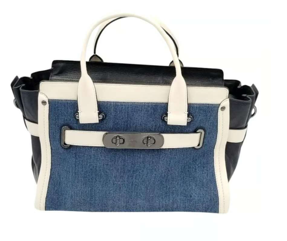 極美品✨️ COACH Swagger Denim 2way shoulder 極美品✨️ COACH Swagger Denim 2way shoulder - メルカリ