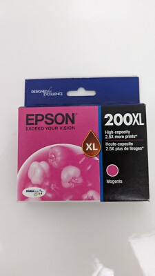 Epson 200xl magenta Ink new in box best before 10/2022 made in USA