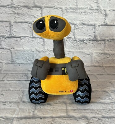 Disney Store Exclusive Wall-E Plush Large 14 Inch Yellow Pixar Robot Stuffed Toy