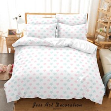3D Star Pattern Colorful Quilt Cover Set Duvet Cover Bedding Pillowcases